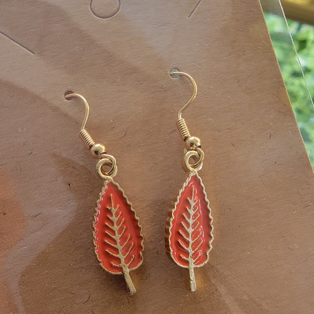 🍁8 Final!! Leaf Earrings Fall Earring